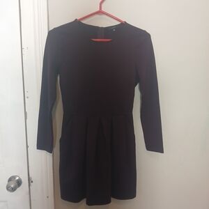 Talula Plum Round-Neck Long Sleeve Mini Dress